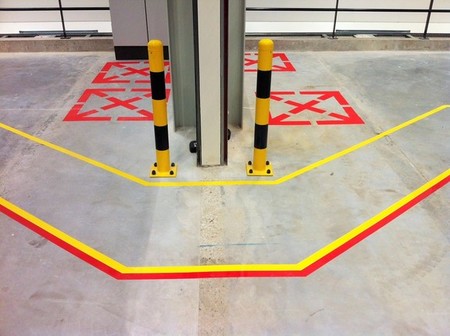 Always separate pedestrians from forklift traffic Always separate pedestrians from forklift traffic